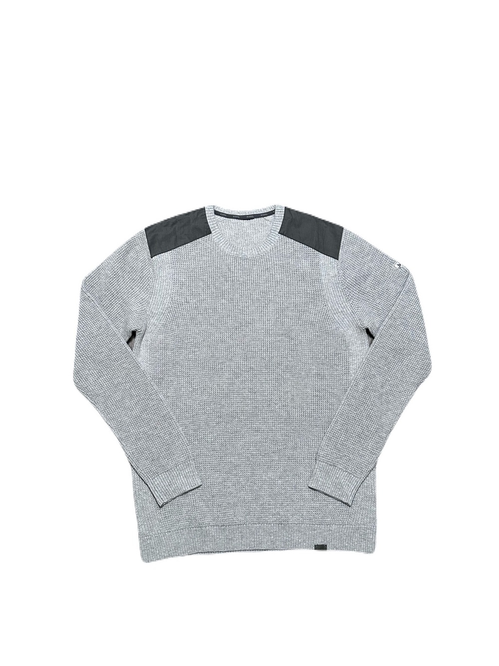 Kuhl Evader Commando Sweater Merino Wool Blend Gray Knit Crew Neck Men's Size L